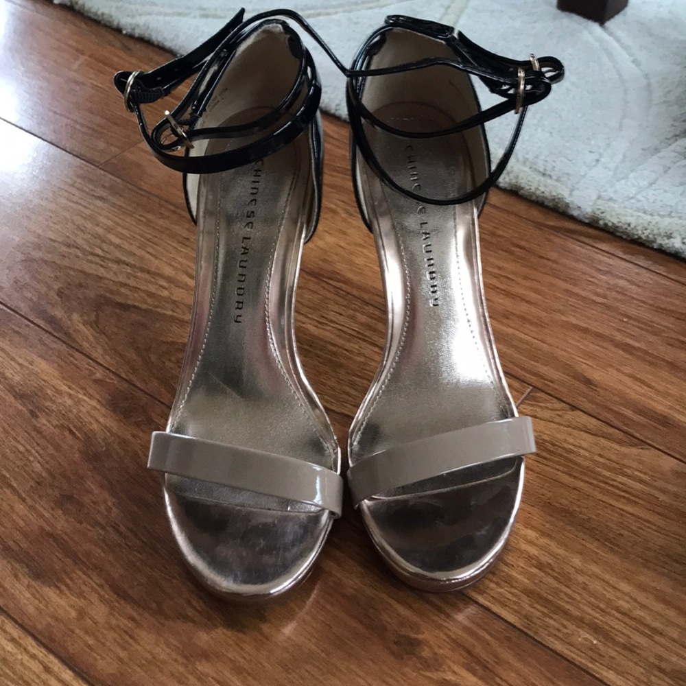 Chinese laundry double strap open toe sandal
